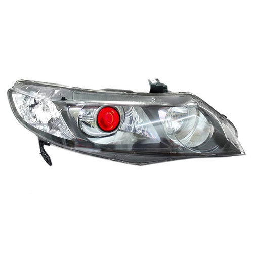 05-15本田九代思域激光大灯透镜改装LED流光天使双光透镜适用于