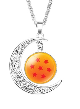 七龙珠时光宝石月亮吊坠项链 经典动漫周边饰品小额来图diy