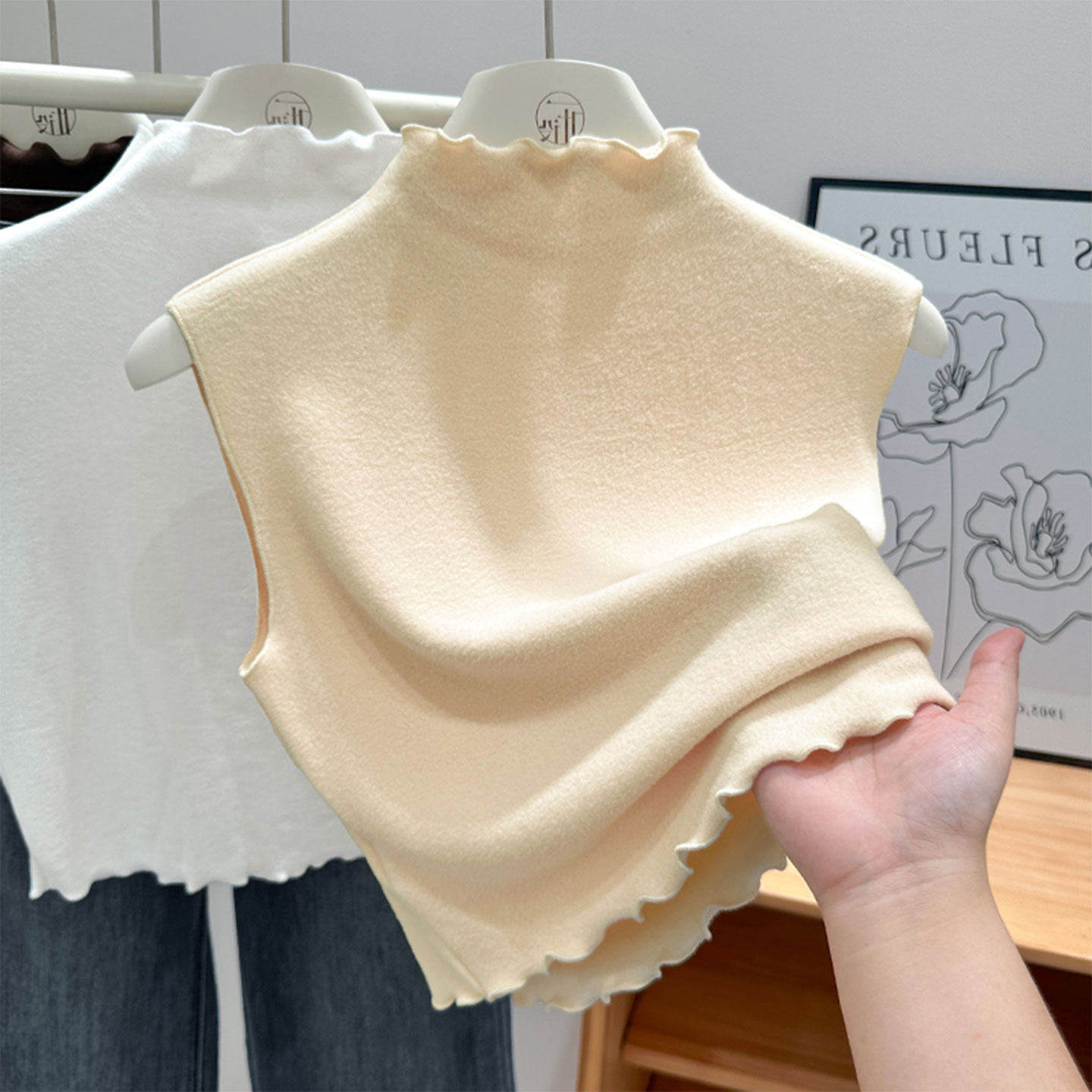 秋冬神器木耳边假领子百搭女半高领德绒高档衣领保暖打底背心太低,女装/女士精品,背心吊带,淘宝优惠券,粉丝福利购,淘宝优惠卷