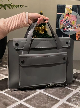 2025新款防水大容量笔记本电脑包适用华为苹果matebook air13.3寸14寸15寸16寸手提包笔记本包上班通勤公文包