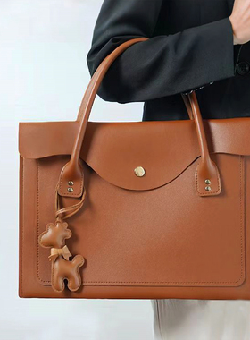 2025新款防水大容量笔记本电脑包适用华为苹果matebook air13.3寸14寸15寸16寸手提包笔记本包上班通勤公文包