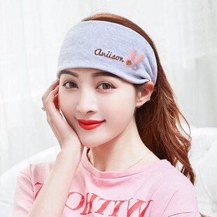 月子头巾女夏季 网红保暖防风潮妈发箍产妇空调护头带孕妇帽子 薄款