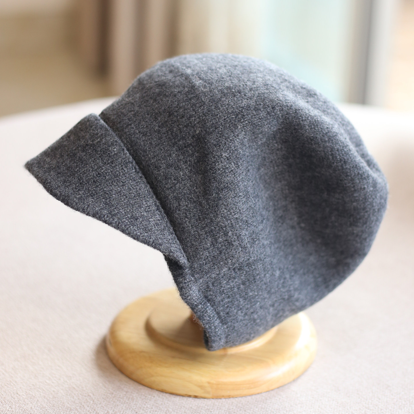 羊毛针织毛线帽女冬保暖