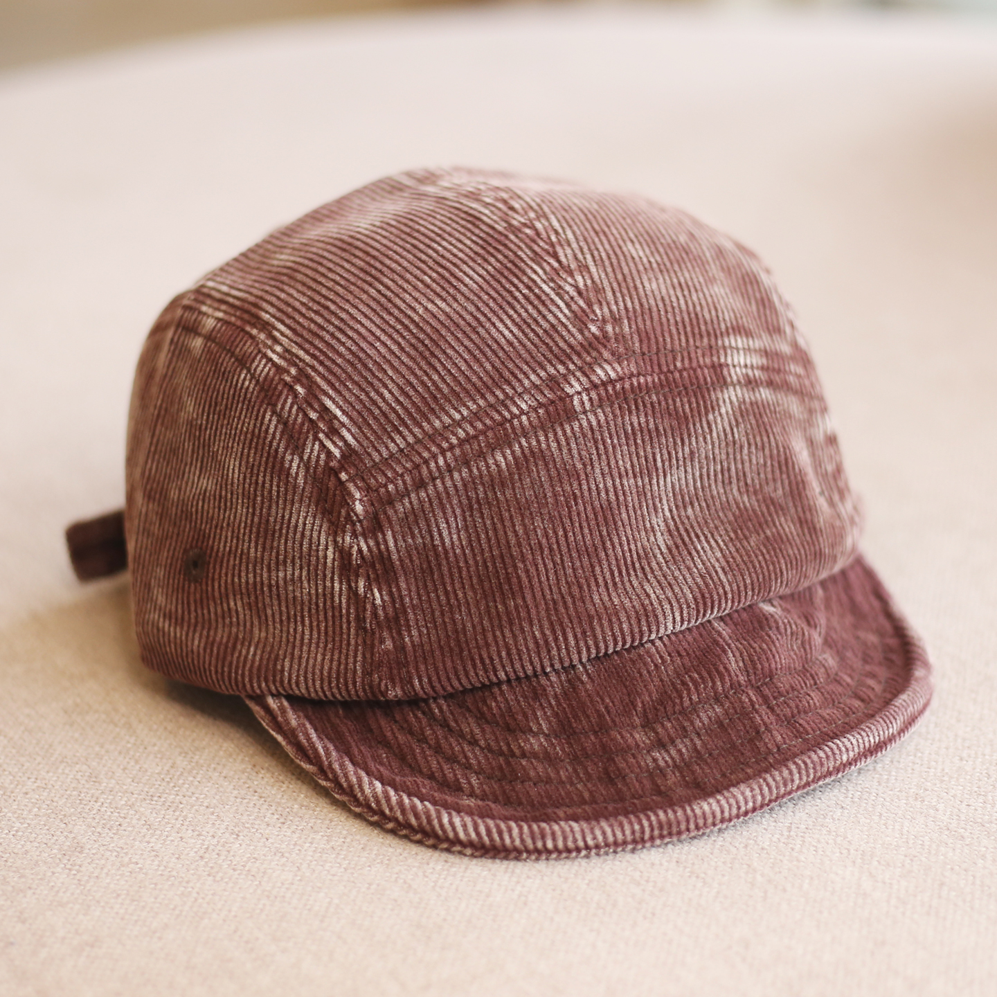 美式复古小众灯芯绒棒球帽