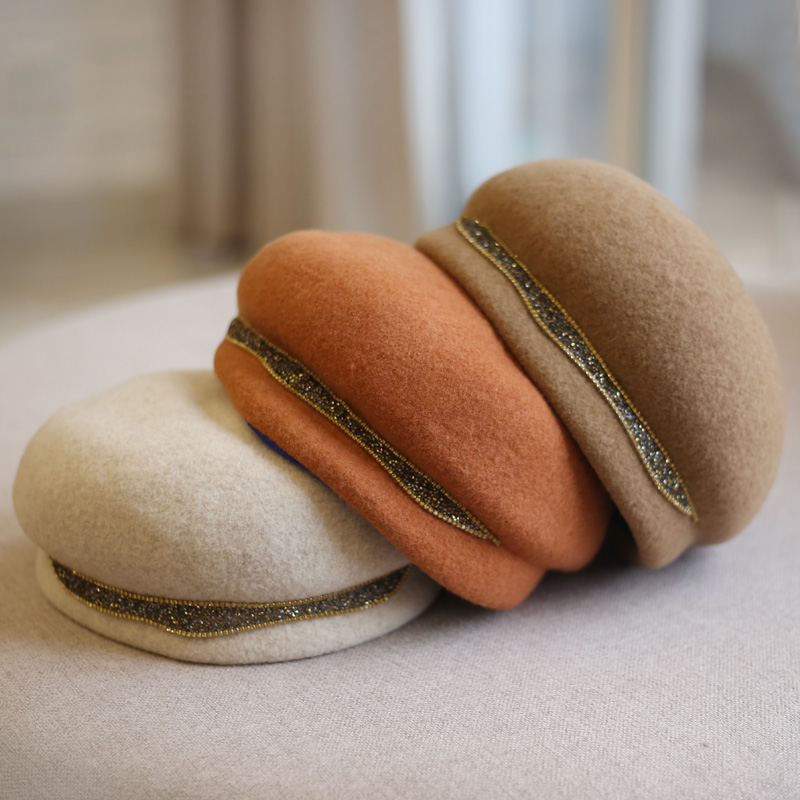 贝雷帽休闲优雅女秋冬无檐