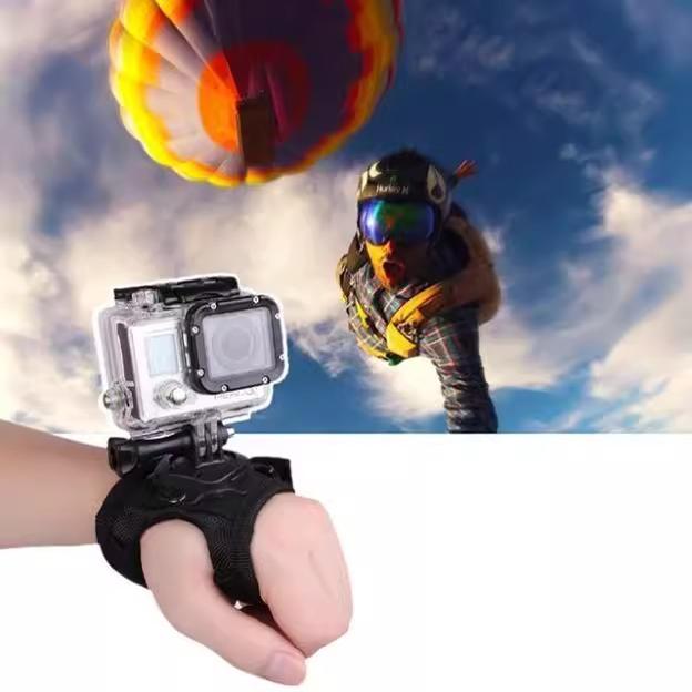 Gopro配件 手掌带 hero4 3+2 山狗 小蚁运动相机 360度旋转手掌带