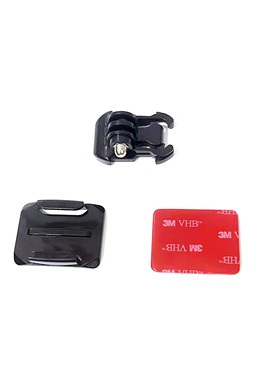 gopro11/10/9/7/5/4大疆运动相机头盔固定支架底座曲面弧形胶配件