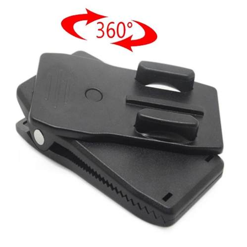 Gopro8/7/6/5/4/3+背包夹运动相机书包夹360度旋转多功能夹子