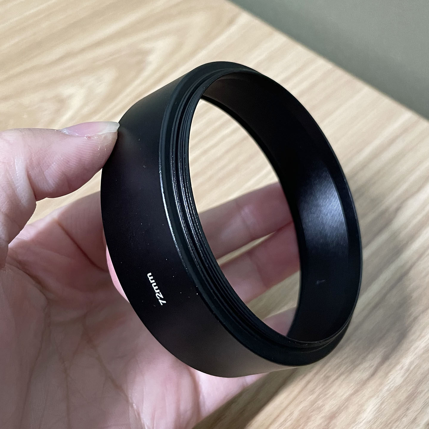 金属标准直筒罗口中焦定焦镜头遮光罩67mm适用佳能尼康索尼等镜头