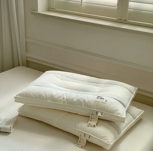 全棉黄荆子枕头生态艾绒五区支撑枕抑菌护颈枕头助睡眠枕芯舒适