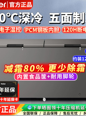 海尔冰柜369/519/829升商用大容量大冷柜冷藏冷冻转换海鲜食品柜