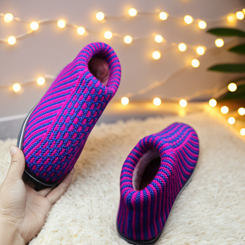 老式保暖纯手工棉鞋针织鞋毛线鞋冬成品加绒加厚勾线鞋编织棉拖鞋,居家布艺,居家棉拖/棉鞋,淘宝优惠券,粉丝福利购,淘宝优惠卷