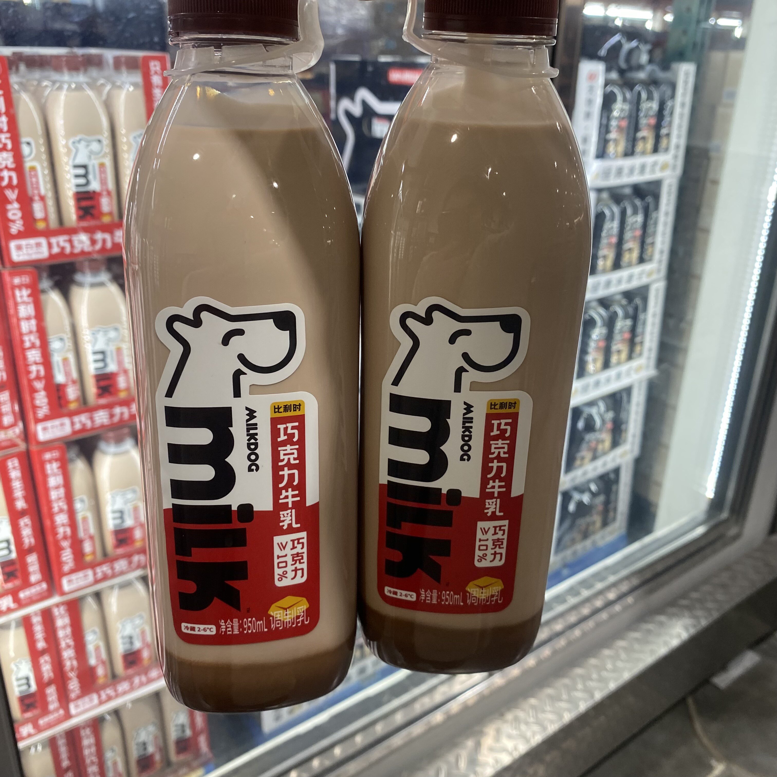 Costco每一克巧克力牛乳950g*2瓶高品质现挤新鲜牛奶每天配送桶装