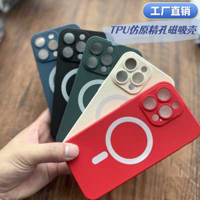 TPU仿原精孔磁吸壳苹果15