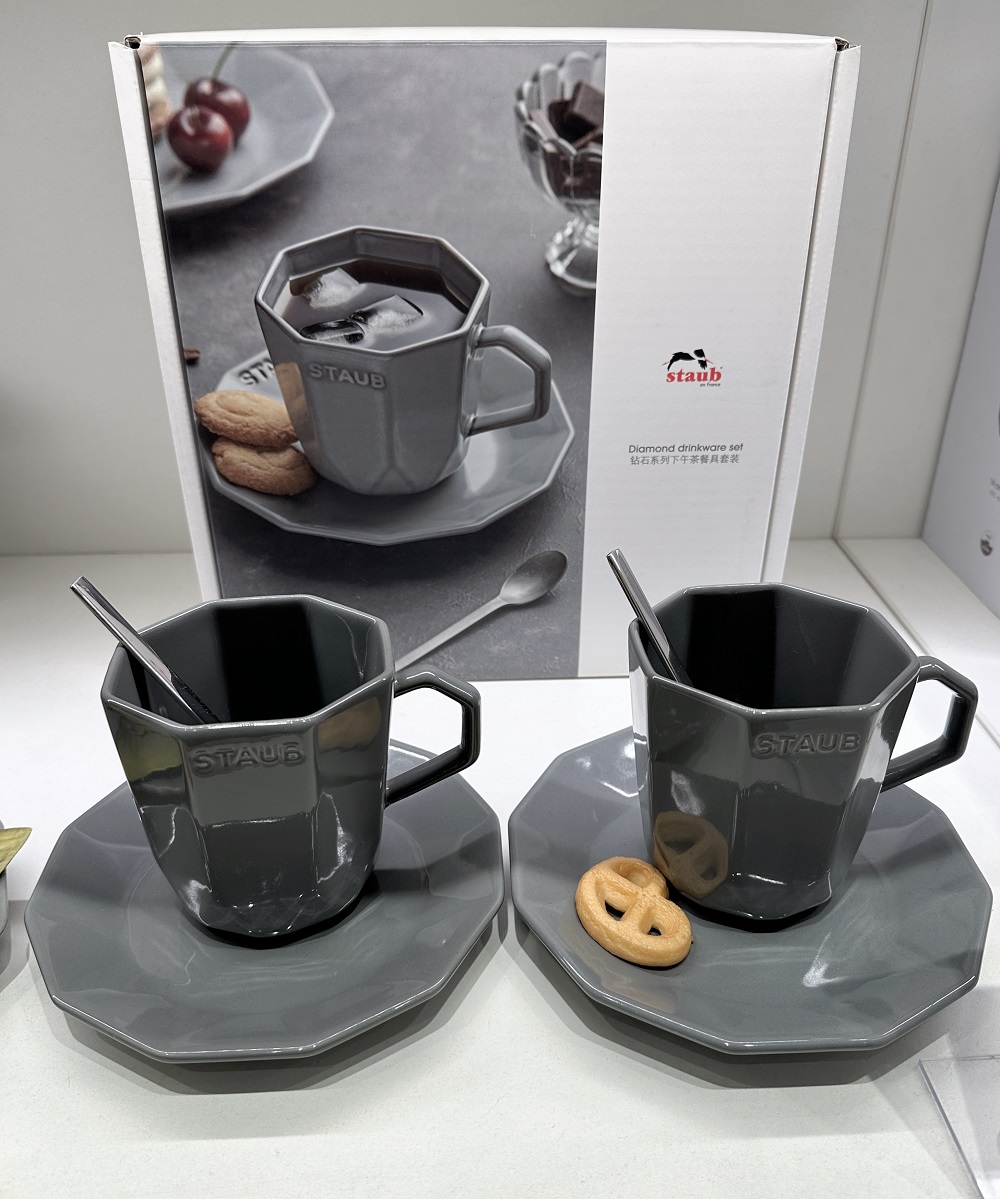 法国staub陶瓷钻石饭碗下午茶杯