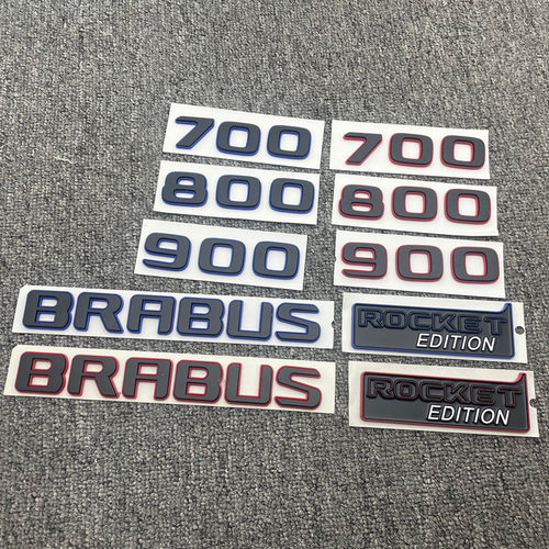 新G级改装巴博斯BRABUS 600 700 800 900 ROCKET后尾标车标贴