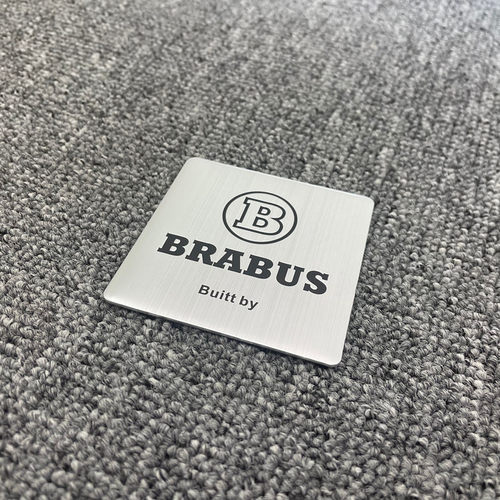 大G级精灵一号精灵三号BRABUS改装 巴博斯发动机铝标车贴铭牌