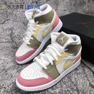 JORDAN 1篮球鞋 DJ0338 Nike耐克AJ1大童鞋 DM6216 AIR 100 001 新款