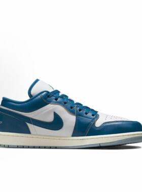 Jordan Air Jordan 1 LOW低帮 复古篮球鞋 男款 蓝色FN5214-141