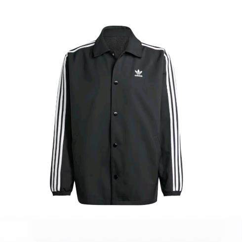 adidas originals ADICOLOR 拼色条纹宽松长袖夹克外套 男款