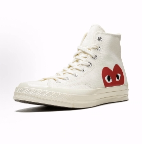 CDG x Converse Chuck 70 川久保玲爱心联名款高帮帆布鞋男女同款