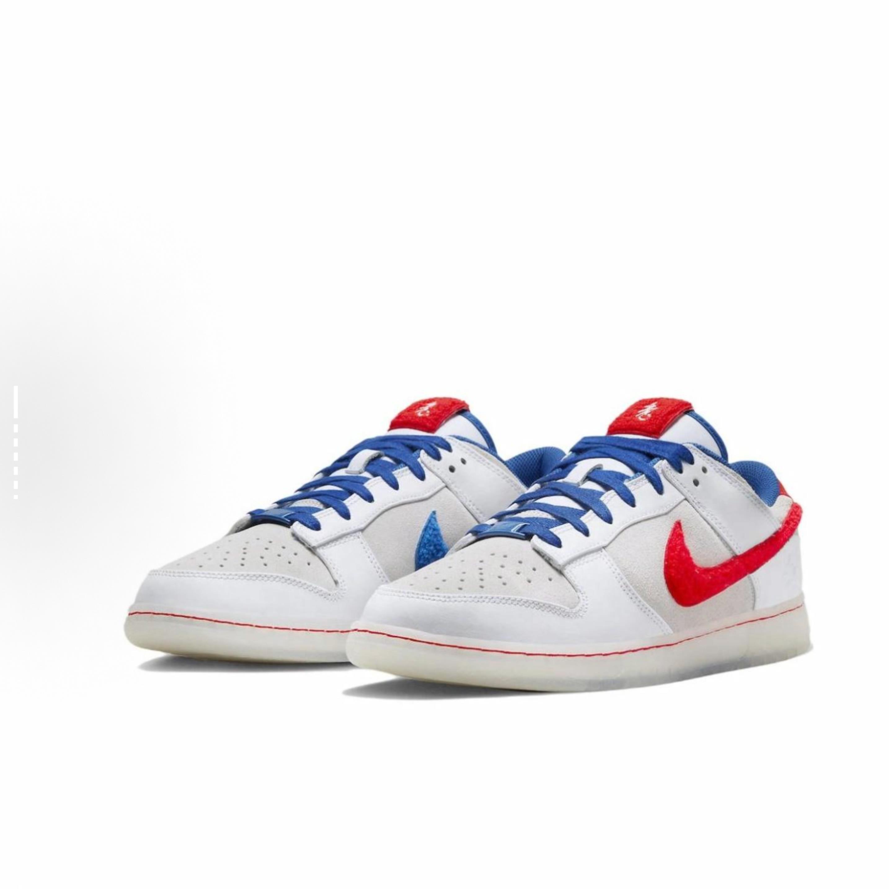 Nike Dunk Low 低帮 板鞋 男女同款 白蓝红 FD4203-161