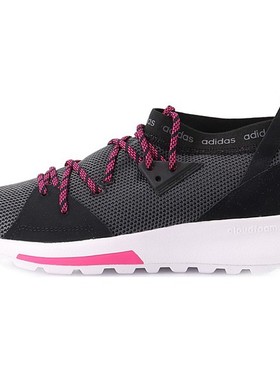 adidas neo 跑步鞋 黑色 低帮 Tensor 网布透气防滑 网布织物 女