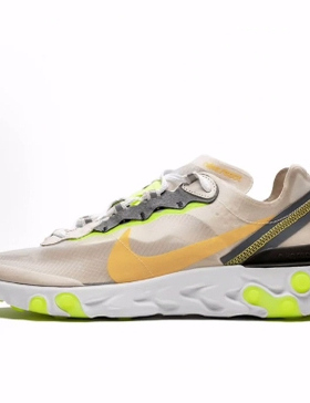 Nike React Element 87 Light Orewood低帮 跑步鞋 男女同款 橙绿
