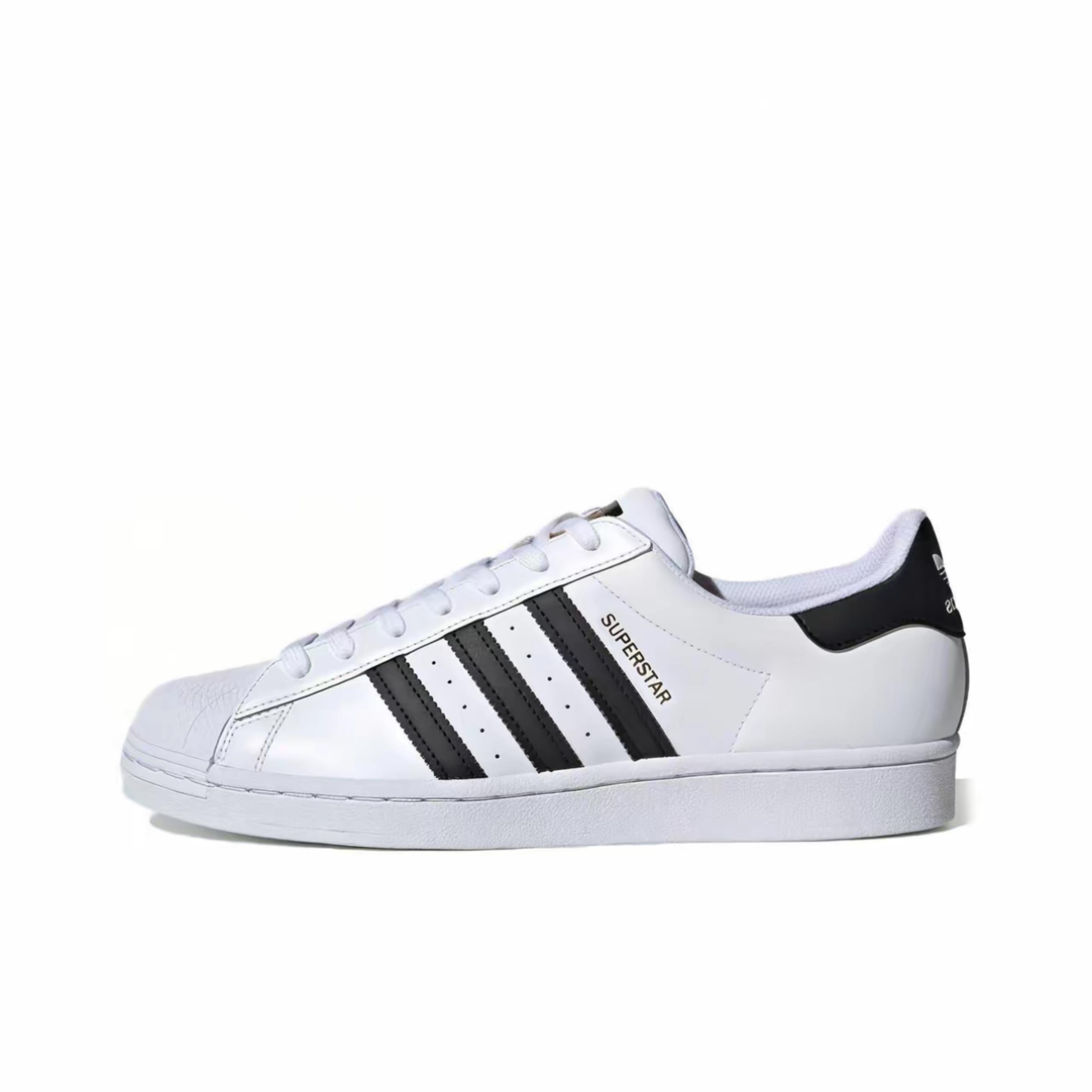 adidas originals SUPERSTAR 皮革 贝壳头低帮 板鞋 男女同款