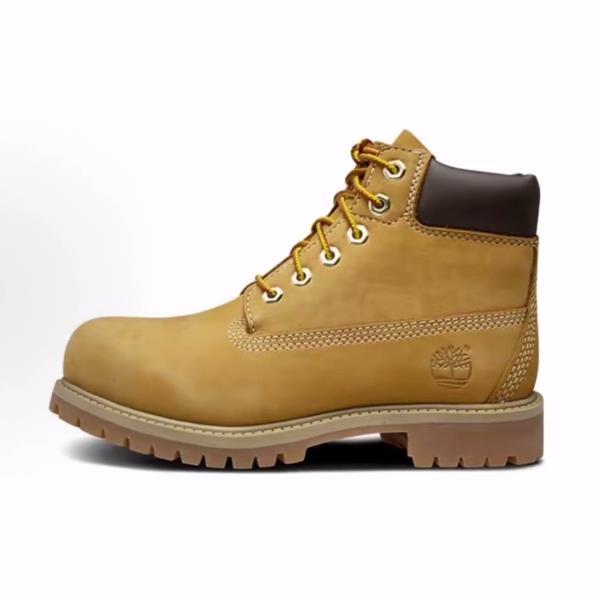 大童 Timberland添柏岚 防水经典户外工装靴 黄色 宽版低筒