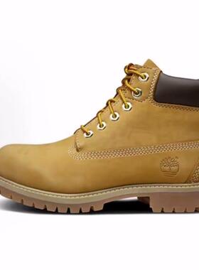 大童 Timberland添柏岚 防水经典户外工装靴 黄色 宽版低筒