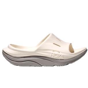 HOKA ONE ONE Ora Recovery Slide 3 一字拖鞋 男女同款 白灰