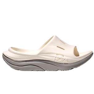 HOKA ONE ONE Ora Recovery Slide 3 一字拖鞋 男女同款 白灰