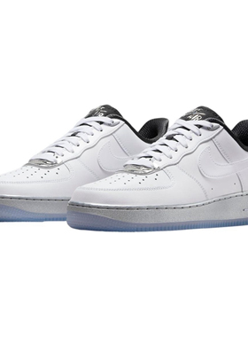 耐克空军一号AF1 White Chrome白色复古水晶底板鞋DX6764-100