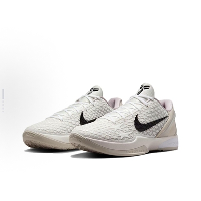 Nike Zoom Kobe 6 protro 低帮 篮球鞋 男款 白色FQ3546-100