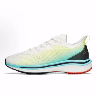 低帮 Flash Anta安踏 男款 1.0 Foam跑步鞋 白黄蓝 MACH马赫