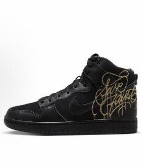 FAUST x Nike Dunk SB Pro QS 皮革 高帮 板鞋 男女同款