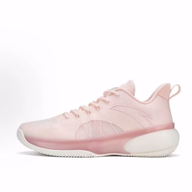 Anta安踏 水泥克星 轻气泡系列低帮 实战篮球鞋 男款 白粉色