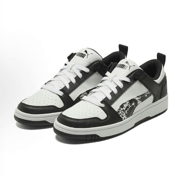 PUMA Rebound Layup Locamo 防滑轻便 低帮 板鞋 男女同款 黑白