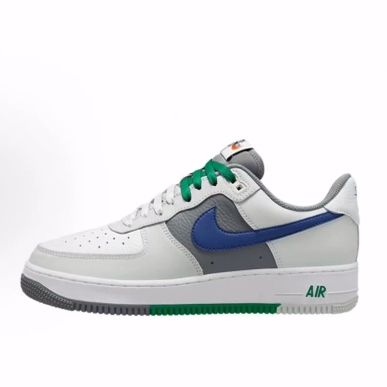 Nike Air Force 1 牛皮合成革 低帮 板鞋 男款 白灰