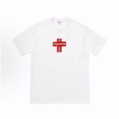 Supreme  Week 17 Cross Box Logo Tee 美式圆领短袖T恤 男女同款