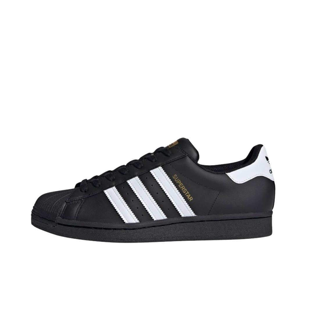 adidas贝壳头男女同款黑白潮流板鞋EG4958