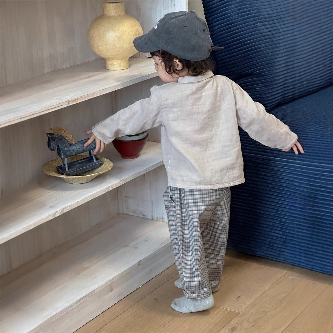 儿童衬衫格子休闲裤两件套2026新款韩版童装男童套装春季宝宝衣服,童装/婴儿装/亲子装,衬衫,淘宝优惠券,粉丝福利购,淘宝优惠卷