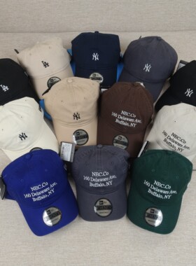 韩国正品纽亦华帽子NewEra新款NY洋基队男女小标软顶棒球帽鸭舌帽