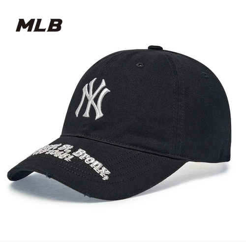 韩国MLB专柜正品26新款洋基队字母刺绣棒球帽鸭舌潮帽3ACPB026N