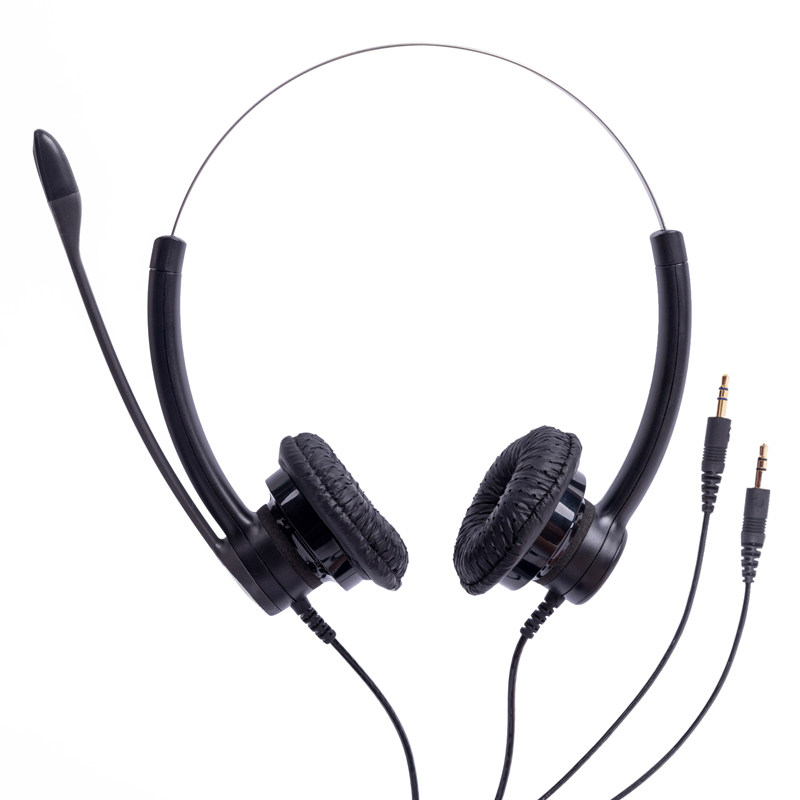 Plantronics/缤特力 SP12-PC 双插3.5mm头戴式降噪电脑话务耳机