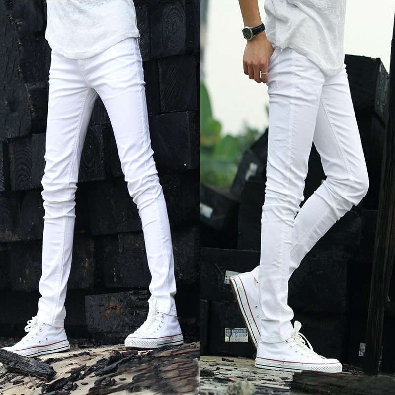 Jeans pour adolescent pieds Slim pour Quatre saisons - Ref 1466531 Image 1