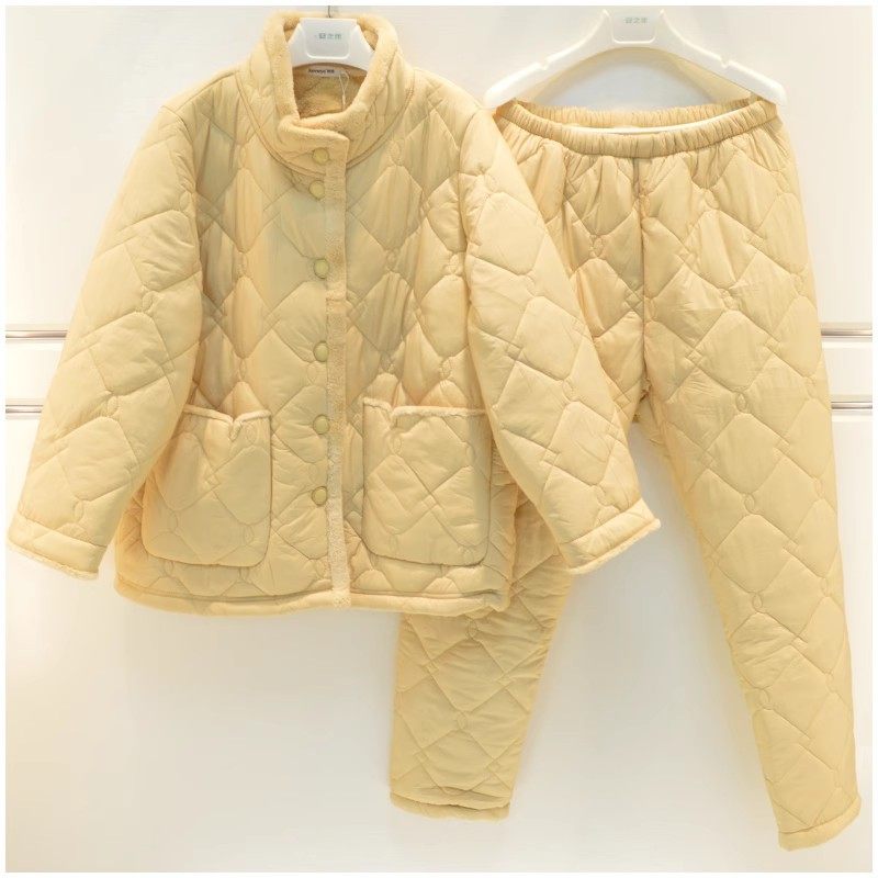 精雅睡衣2024冬季女士水洗棉三层加厚夹棉立领保暖棉袄时尚家居服,女士内衣/男士内衣/家居服,睡衣/家居服套装,淘宝优惠券,粉丝福利购,淘宝优惠卷