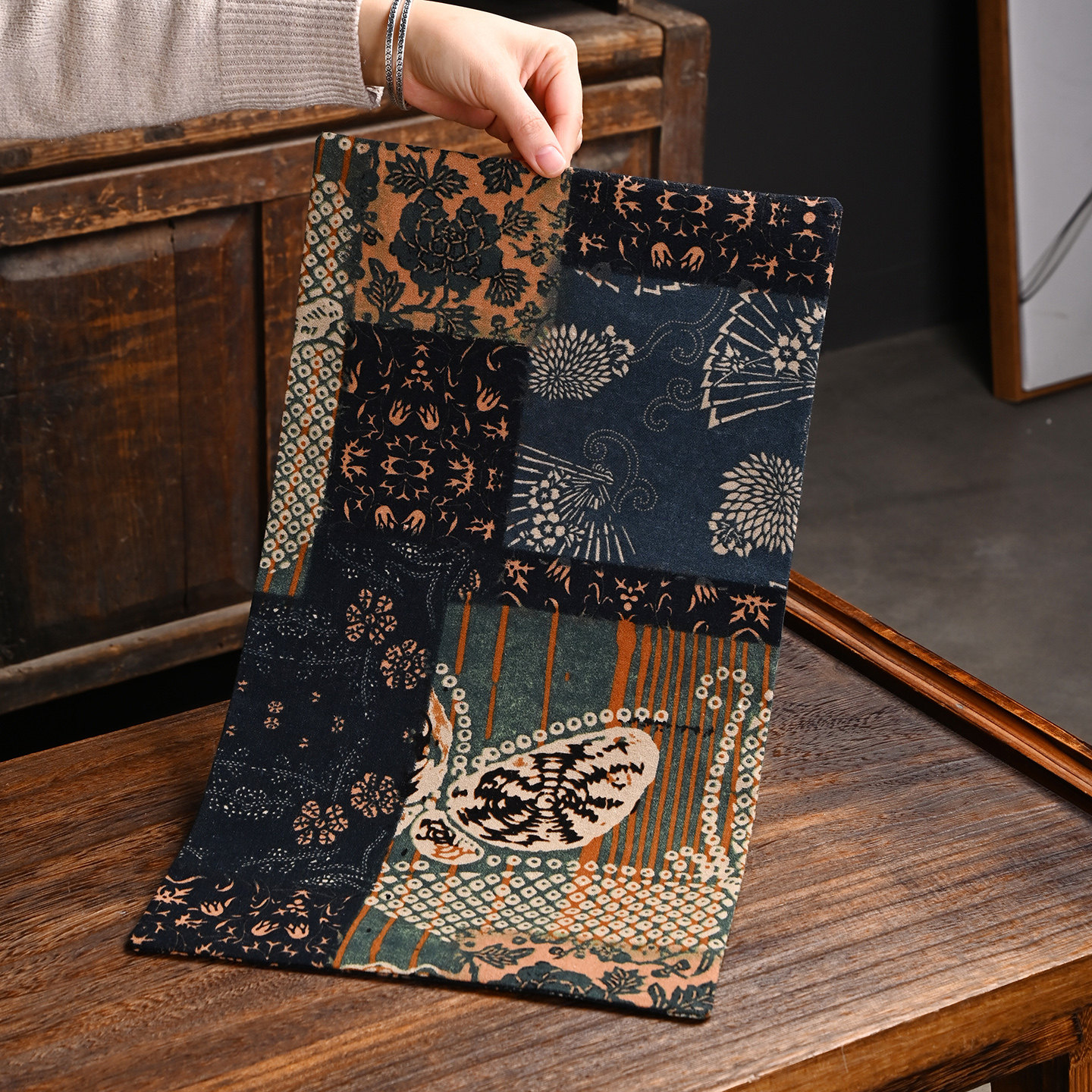 引之拼色茶垫印花茶席布艺小茶布禅意茶杯垫复古茶席垫子茶桌垫布,居家布艺,茶席,淘宝优惠券,粉丝福利购,淘宝优惠卷