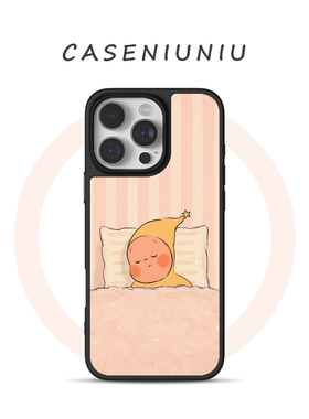 可爱小清新条纹星星人适用苹果华为小米手机壳磁吸iPhone17promax新款16卡通15少女心14不撞款13手机壳防摔萌